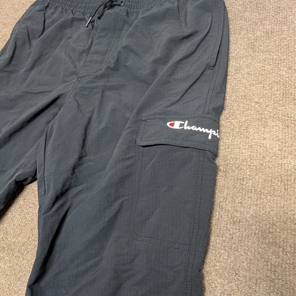 Champion Men's Ripstop Nylon Cargo Jogger Pants Black Size Large - Picture 2 of 7